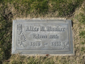 Mosher,   Alice D. gravesite