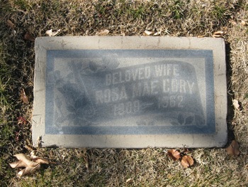 Cory,   Rosa Mae gravesite
