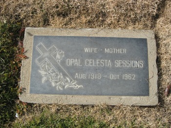 Sessions,   Opal C. gravesite