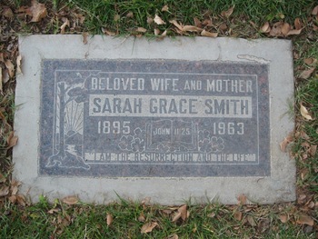 Smith,   Sarah Grace gravesite