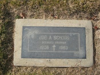 Schoos,   Joseph A. gravesite