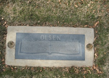 Olsen,   Alfred Oscar gravesite