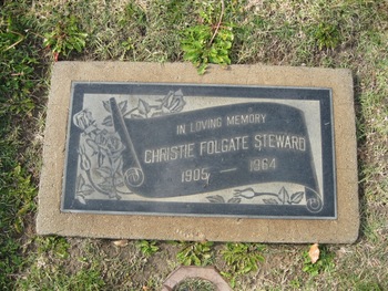 Steward,   Delight Christie gravesite