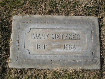 Metzker,   Mary gravesite