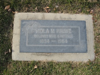 Krave,   Viola Matilda gravesite