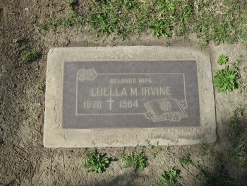 Irvine,   Luella gravesite