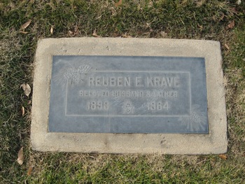 Krave,   Reuben Emil gravesite