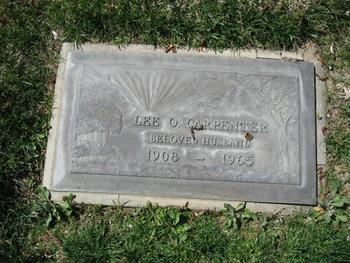 Carpenter,   Leonidas Oscar ('Lee') gravesite