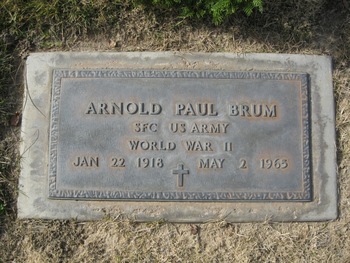 Brum,   Arnold Paul gravesite