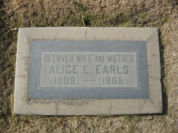 Earls, Alice E. gravesite