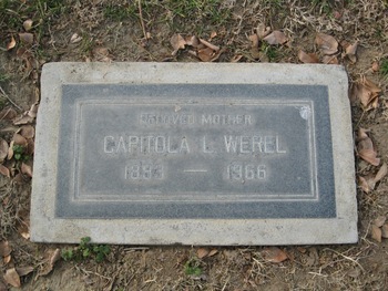 Werel,   Capitola Lenore gravesite