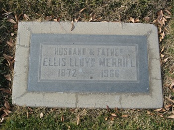 Merrill,   Ellis Lloyd gravesite