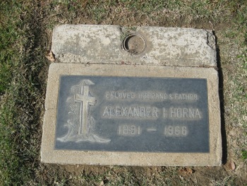 Horna,   Alexander I gravesite