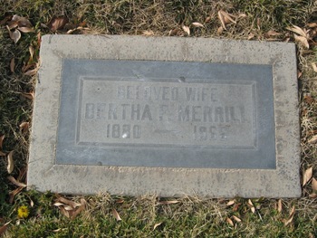 Merrill,   Bertha Fanuel gravesite