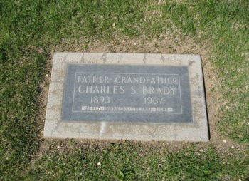 Brady,   Charles Sherman gravesite