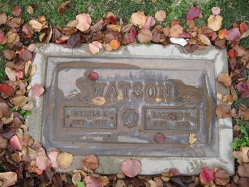 Watson,   Myrtle Laura ('Zimmerman') gravesite