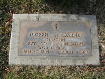 Dabney,   Joseph Richard gravesite