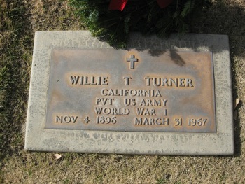 Turner,   Willie Thomas gravesite