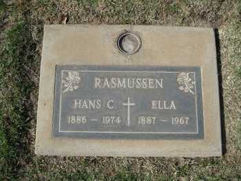 Rasmussen,   Eleanor ('Ella') gravesite