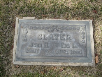 Slater,   Ida L. gravesite