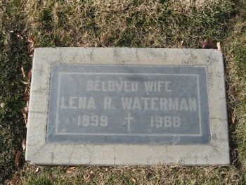 Waterman,   Lena Ray gravesite