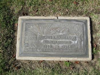 Anderson,   Julius Bernard gravesite