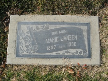 Janzen,   Marie gravesite