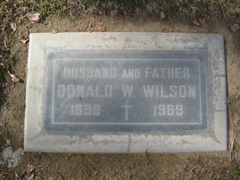 Wilson,   Donald William gravesite