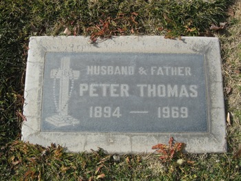 Thomas,   Peter gravesite