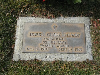 Newby,   Jewel Clyde gravesite