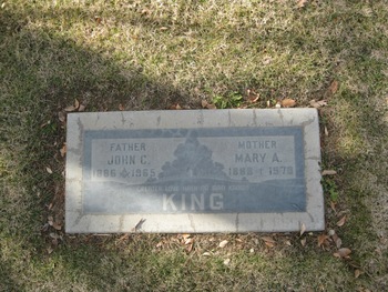 King,   Mary Allen gravesite