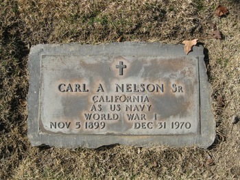 Nelson, Carl Alfred gravesite