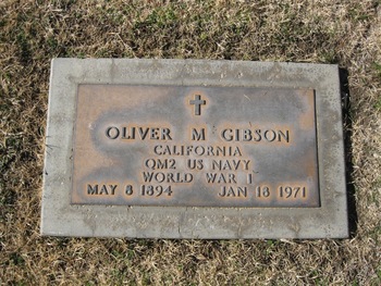 Gibson,   Oliver Matthew gravesite
