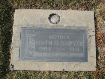 Sawyer,   Edith Olive gravesite