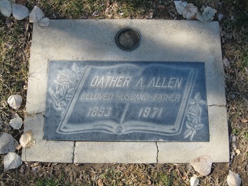 Allen,   Oather Artemis gravesite