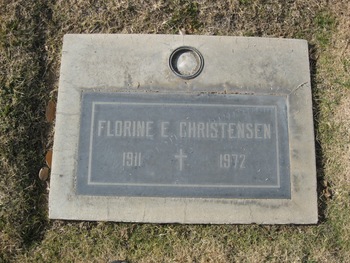 Christensen,   Florine E. gravesite