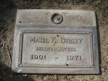 Burley,   Mabel Agnes gravesite