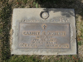 Roberts,   Carney Edwards gravesite