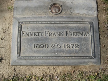 Freeman,   Emmett Frank gravesite