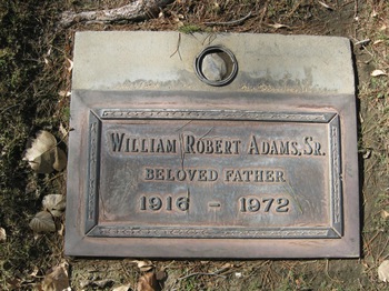 Adams,   William Robert ('Bob') gravesite