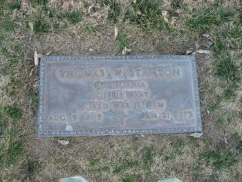 Stanton,   Thomas W. gravesite