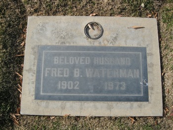 Waterman,   Fred Bernard gravesite