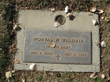 Waldrip,   Norval W. gravesite
