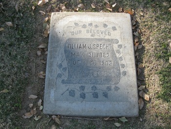 Specht,   Wilhelm John ('William') gravesite