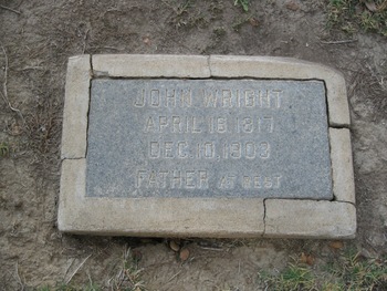 Wright,   John gravesite