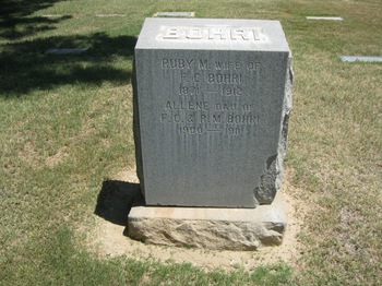 Bohri,   Allene gravesite