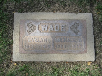 Wade,   Evelyn gravesite