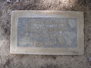 Savage,   John gravesite
