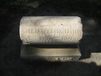 Liston,   Leta Gooding gravesite