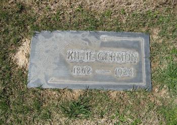 Germon,   Kittie Laura gravesite